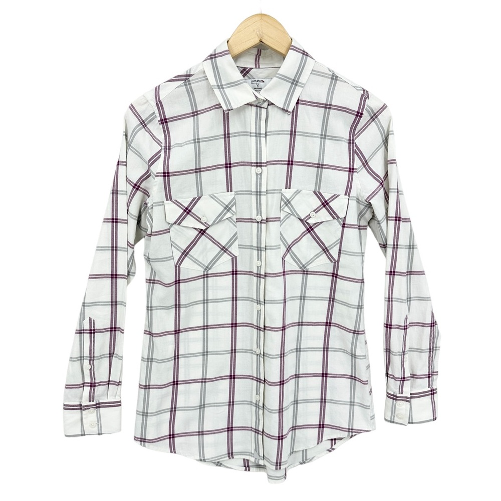 UNTUCKit For Her Shirt Taylor Fit Button Down Plaid Flannel